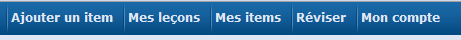 Ajout d'un menu leçon